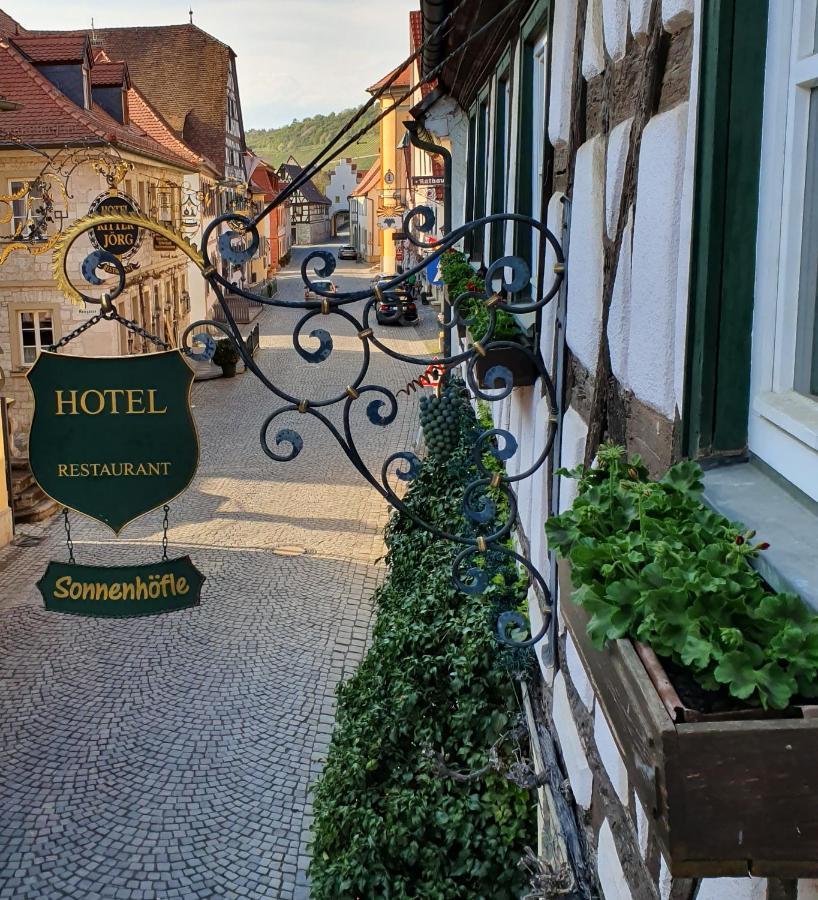 Hotel & Restaurant Sonnenhoefle Sommerhausen Esterno foto
