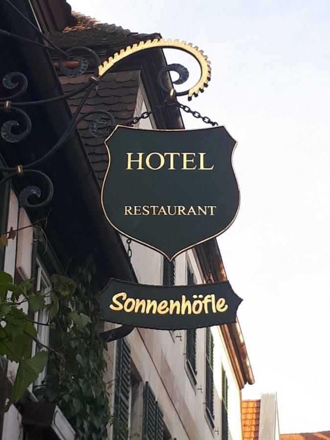 Hotel & Restaurant Sonnenhoefle Sommerhausen Esterno foto